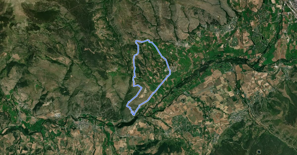 Маршрут TC088 Isòvol Olopte Gréixer All Isòvol на спутниковом снимке