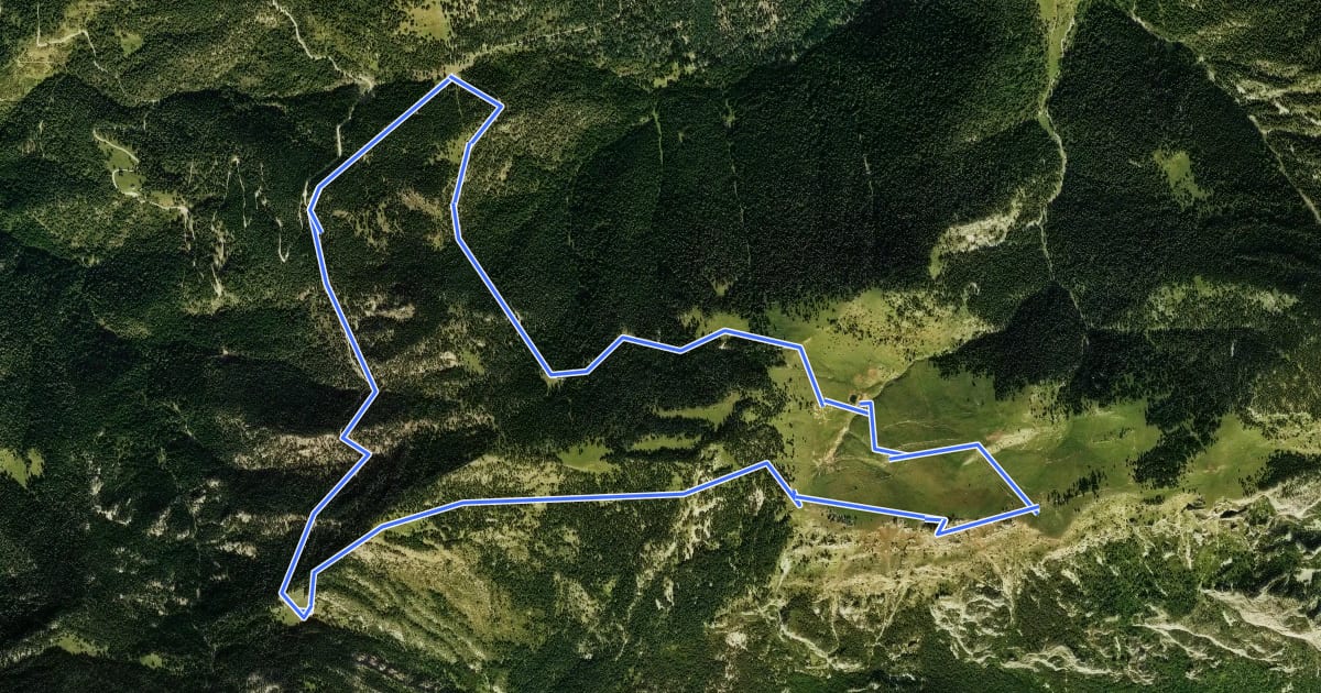 Маршрут TC114 Coll de Pendís Moixeró на спутниковом снимке