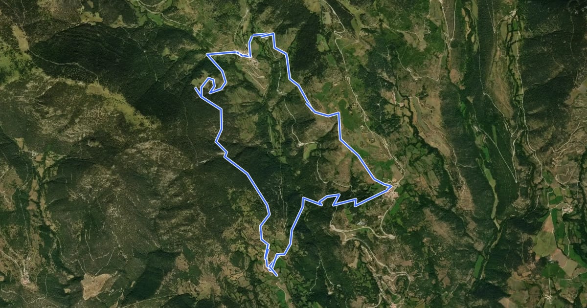Маршрут TC201 Músser Aransa Lles de Cerdanya на спутниковом снимке
