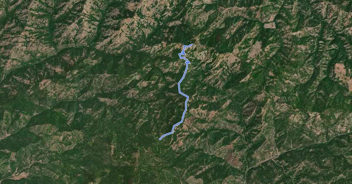 Маршрут Teanaway Ridge Trail на спутниковом снимке