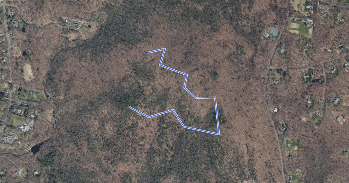 Маршрут Ted Cowles Trail на спутниковом снимке