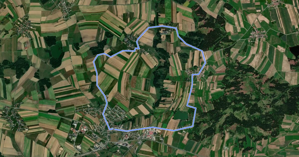 Маршрут Teichweg Vitis на спутниковом снимке