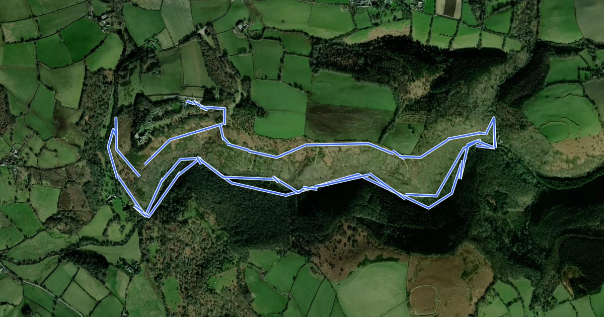 Маршрут Teign Gorge Classic Circuit, Castle Drogo на спутниковом снимке