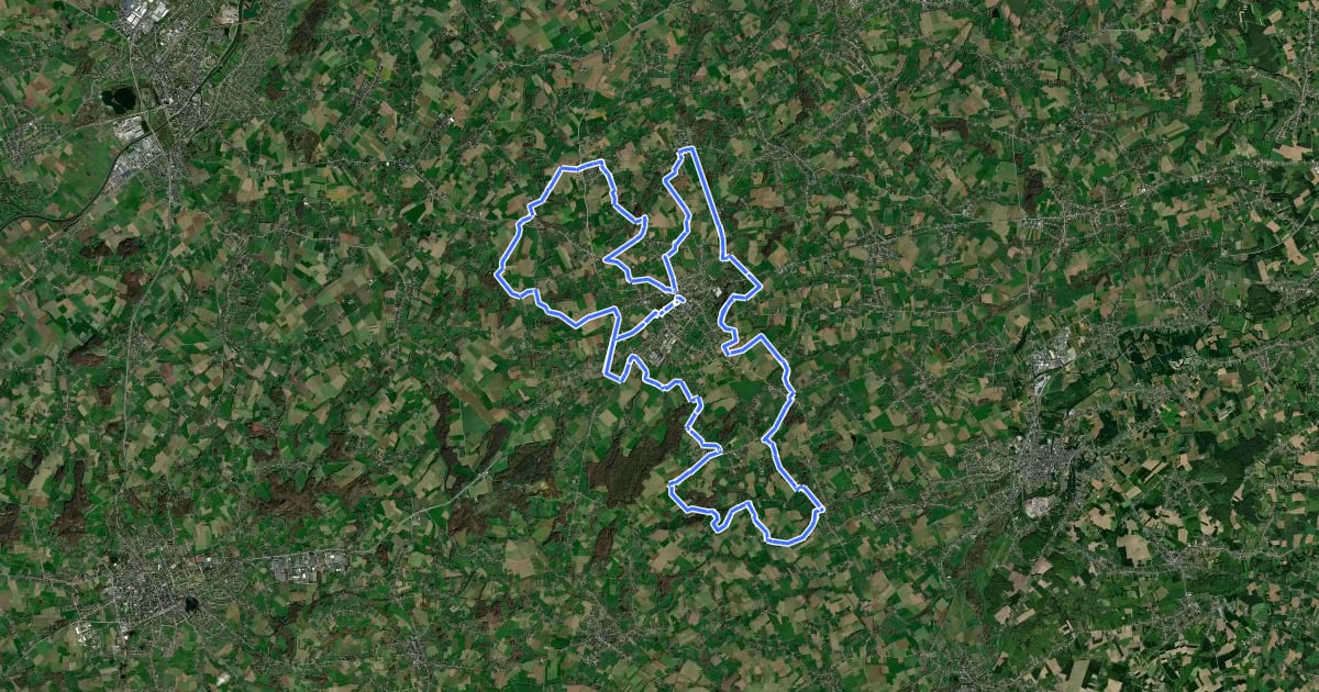 Маршрут Teirlinckroute на спутниковом снимке