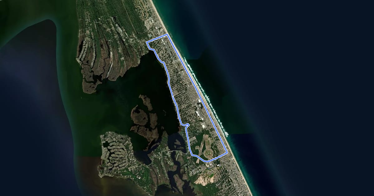 Маршрут Ten Mile Loop Route на спутниковом снимке