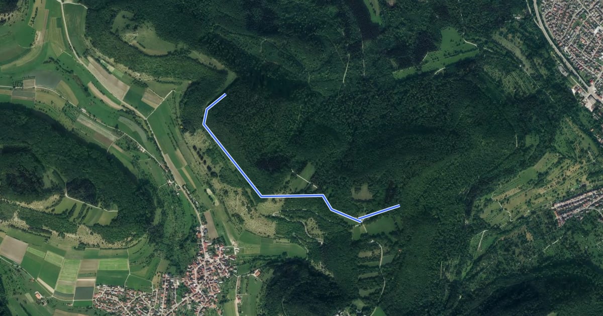 Маршрут Tennenberg Süd на спутниковом снимке