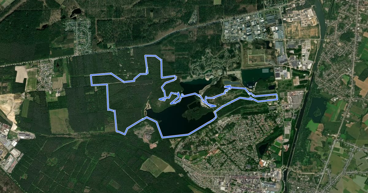 Маршрут Terhills Geel на спутниковом снимке