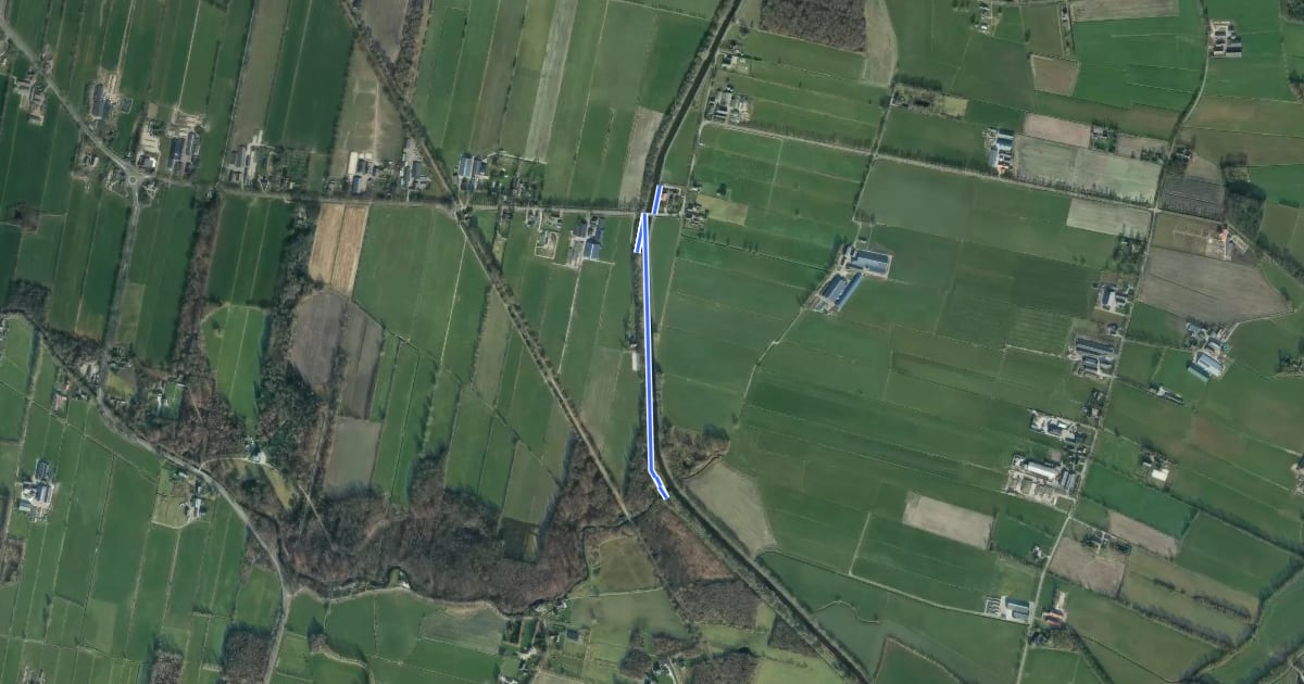 Маршрут Termatenpad aanlooproute на спутниковом снимке