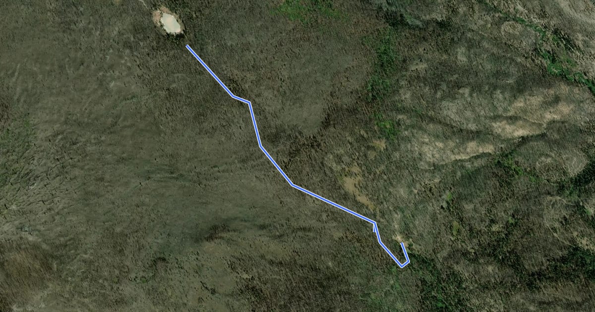 Маршрут Terminal Geyser Trail на спутниковом снимке