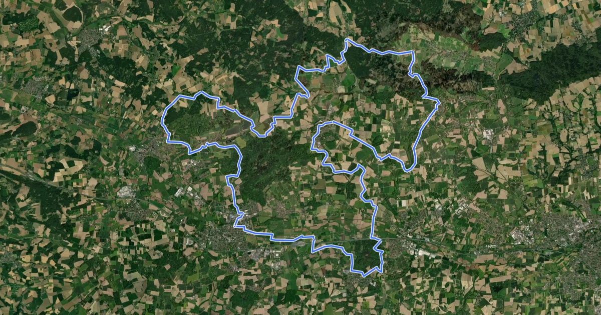 Маршрут TERRA.trail 10 на спутниковом снимке