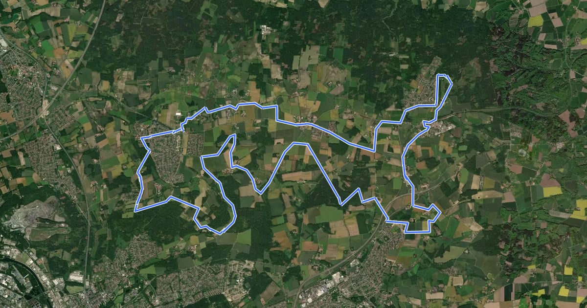 Маршрут TERRA.trail 3 на спутниковом снимке