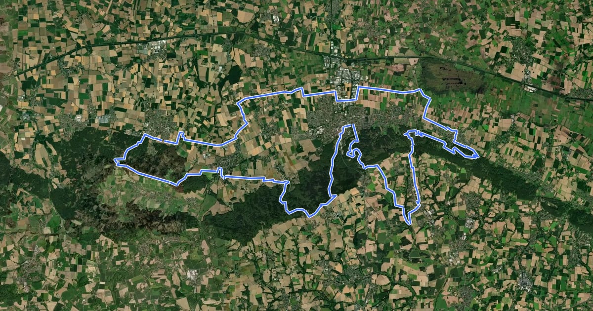 Маршрут TERRA.trail 5 на спутниковом снимке