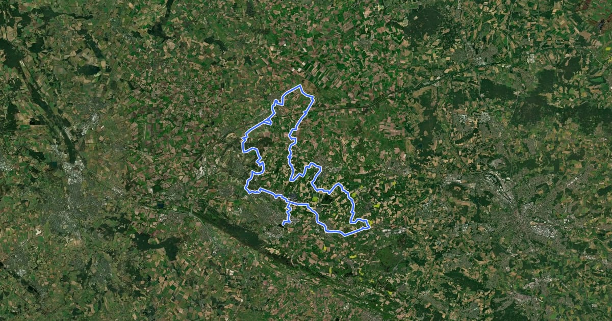 Маршрут TERRA.trail 7 на спутниковом снимке