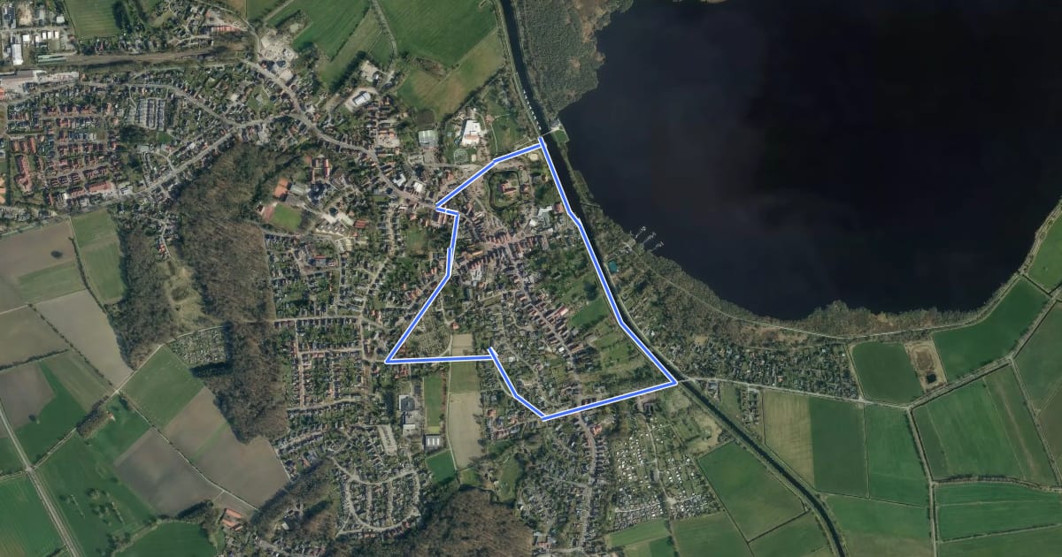 Маршрут Terrain Kurweg Eichhörnchen на спутниковом снимке