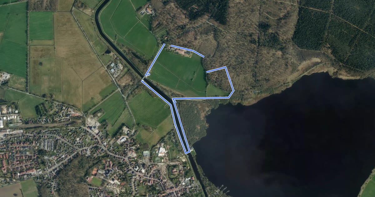 Маршрут Terrain Kurweg Eule на спутниковом снимке