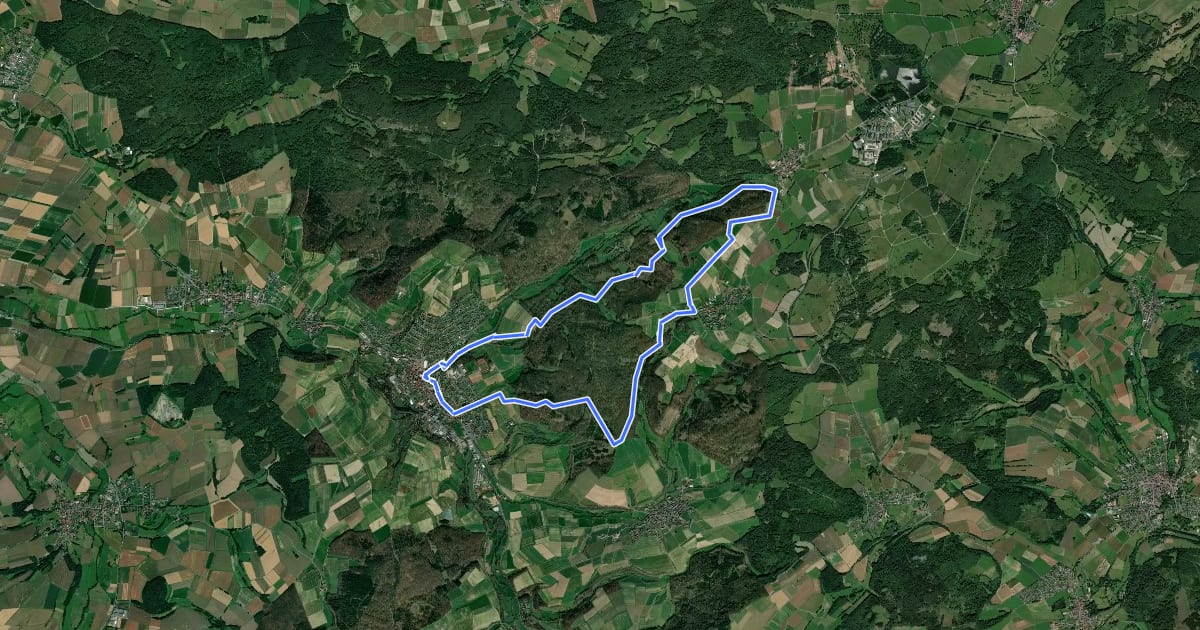 Маршрут Terrainkurweg 7 Neukirchen на спутниковом снимке