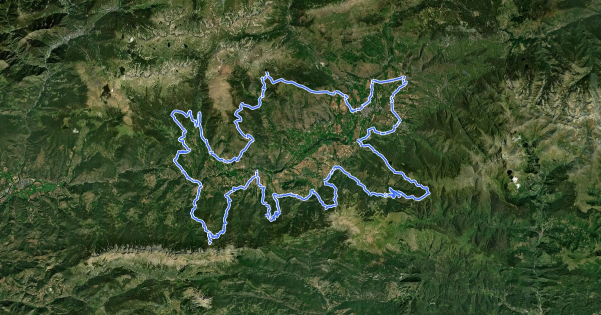 Маршрут Territori Cerdanya 360 на спутниковом снимке