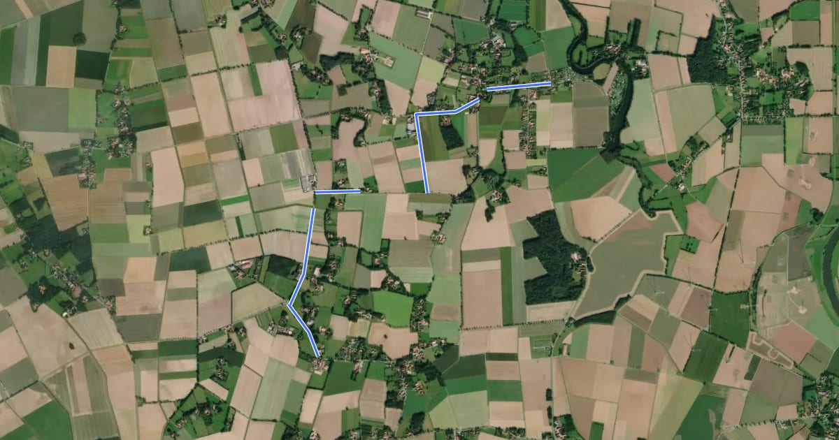 Маршрут Teufelsroute на спутниковом снимке