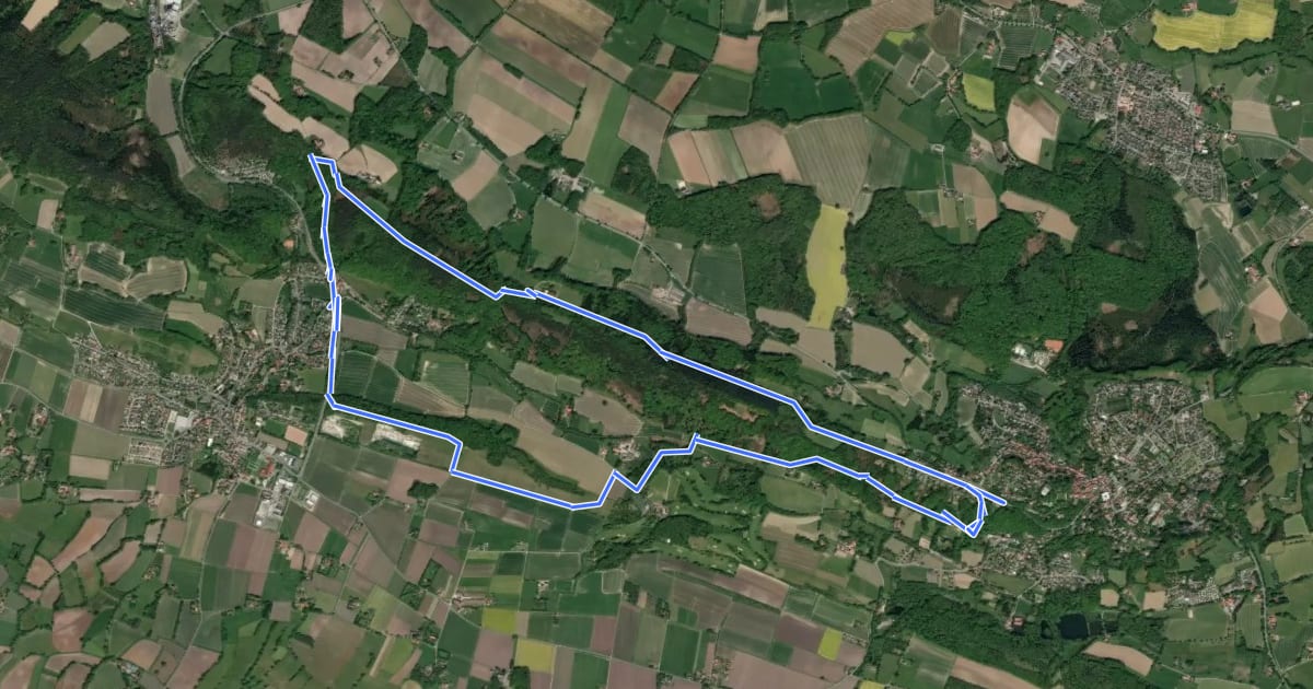 Маршрут Teutoschleife Tecklenburger Bergpfad на спутниковом снимке