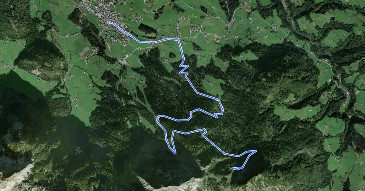 Маршрут TG13 Karkogel-Gsengalm-Tour на спутниковом снимке