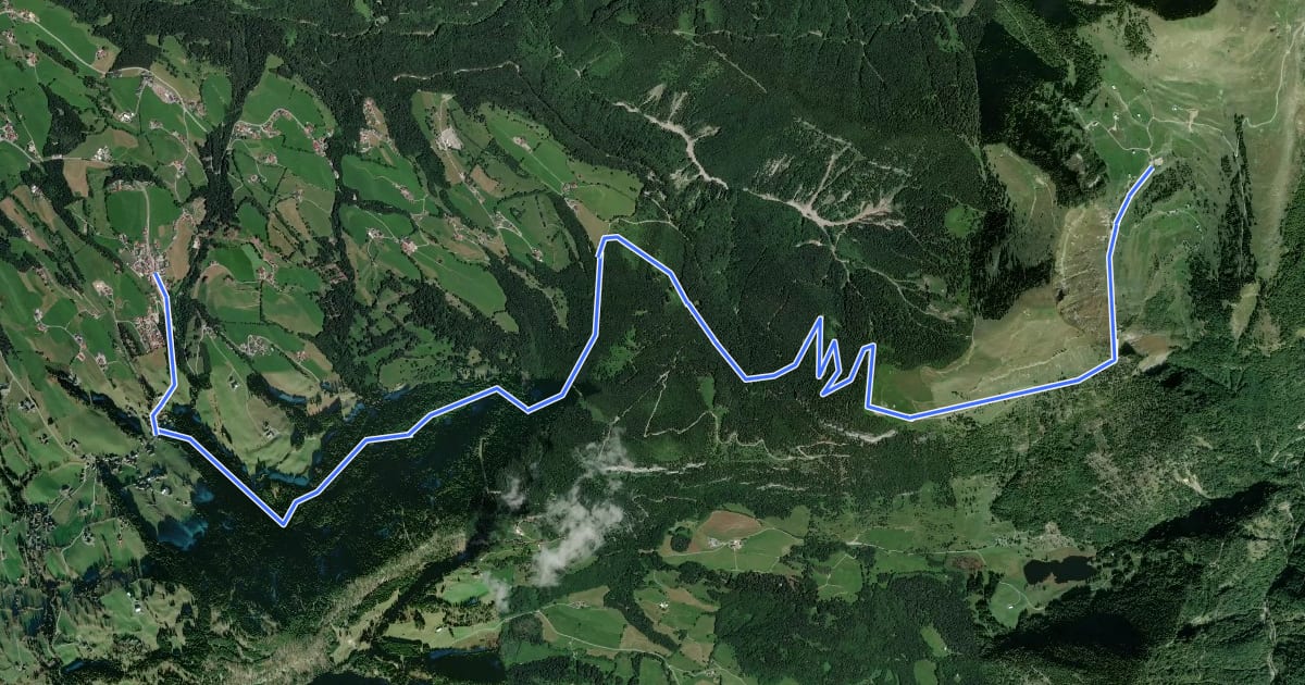 Маршрут TG22 Trattberg Tour на спутниковом снимке