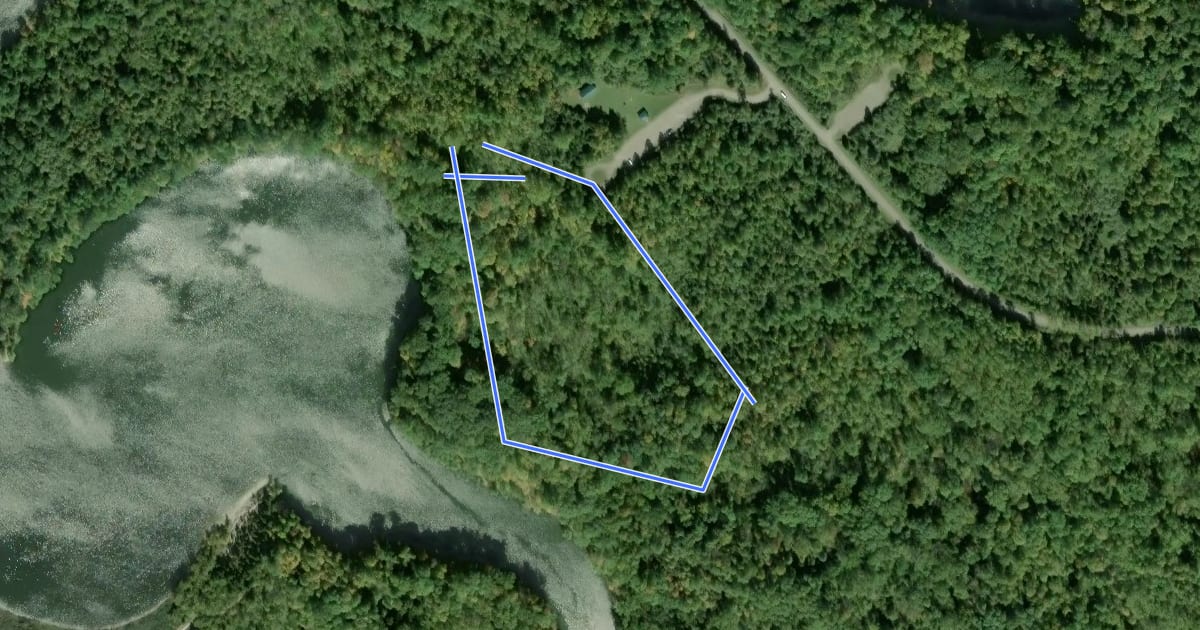Маршрут The Cove Trail на спутниковом снимке