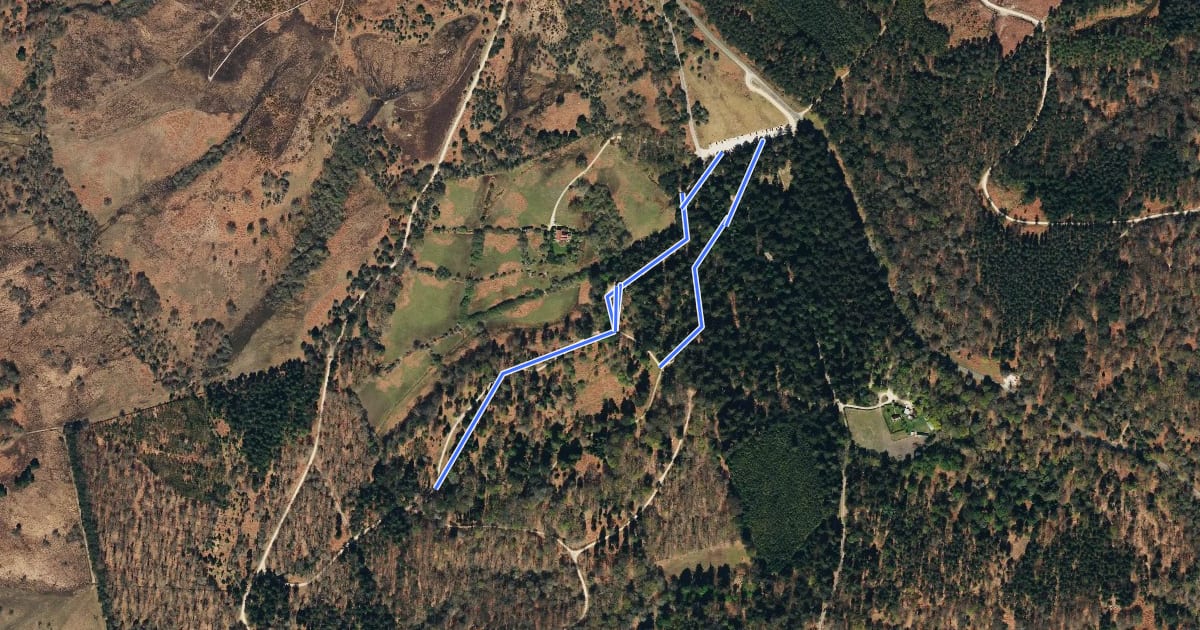 Маршрут The Jubilee Trail на спутниковом снимке