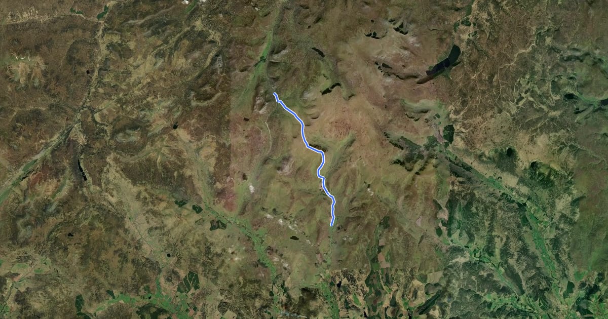 Маршрут The Monega Pass на спутниковом снимке