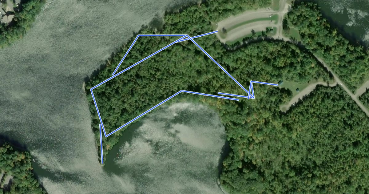 Маршрут The Peninsula Trail на спутниковом снимке