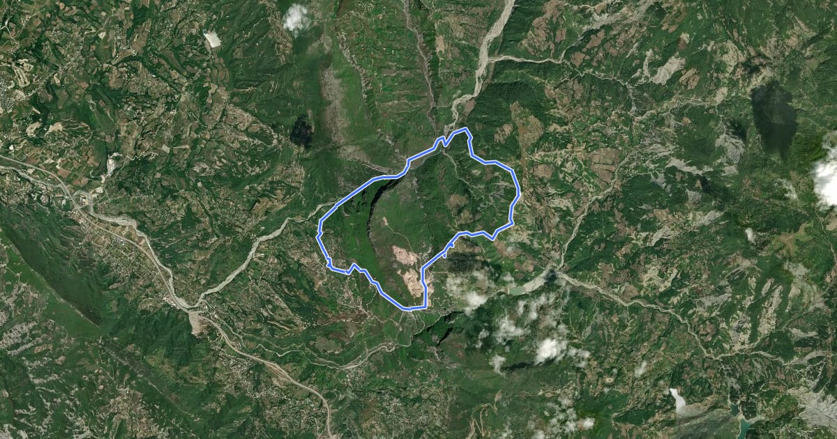 Маршрут The Peter Andre Memorial Loop на спутниковом снимке