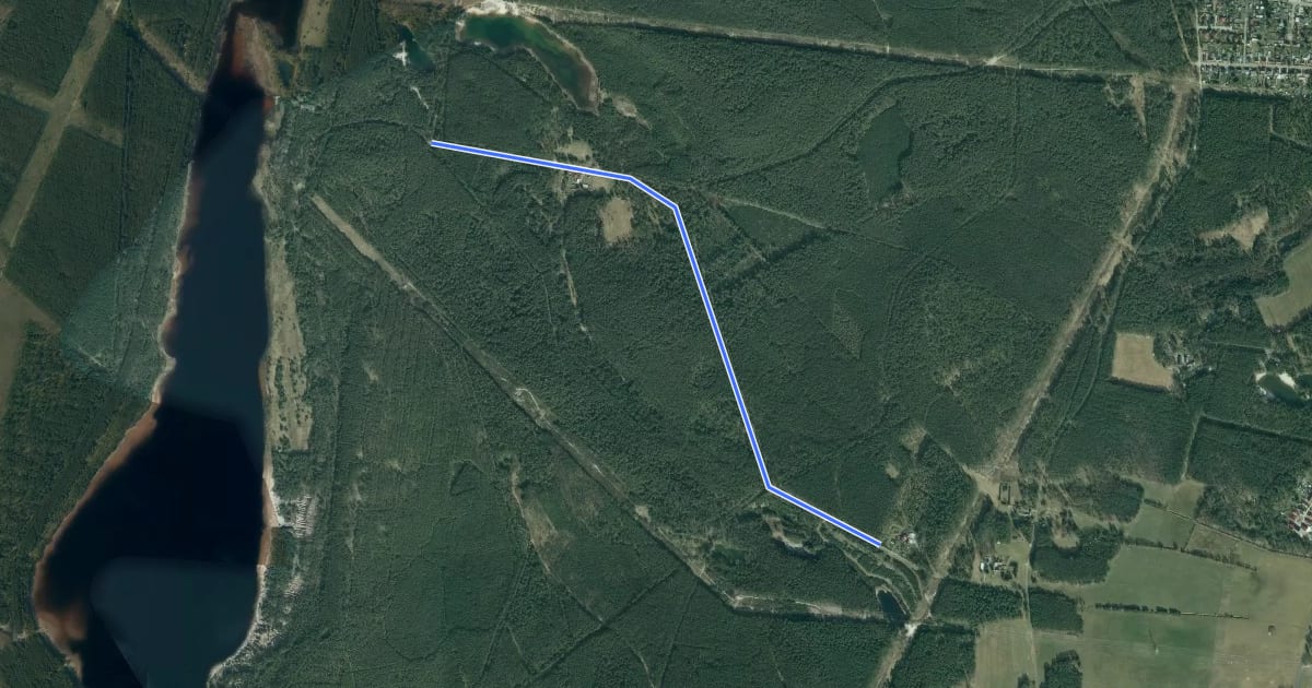 Маршрут Themenpfad Johannisthal на спутниковом снимке
