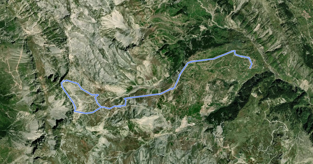 Маршрут Theodoriana Katafidi Trail на спутниковом снимке