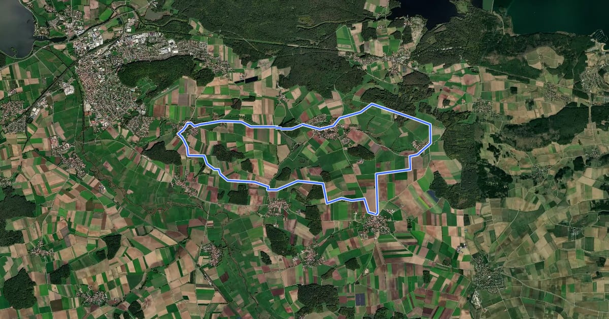 Маршрут Thermenweg на спутниковом снимке