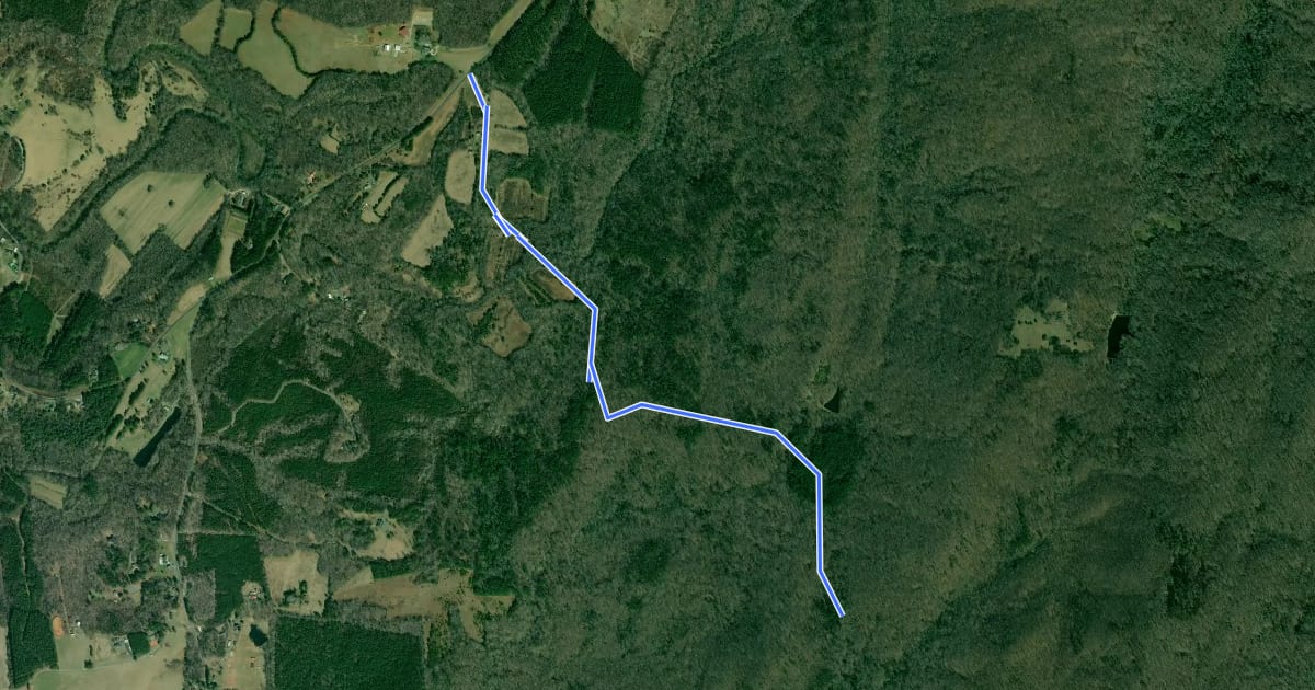 Маршрут Thornburg Farm Trail на спутниковом снимке