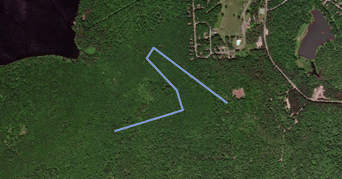 Маршрут Thornhurst - Golf Course на спутниковом снимке
