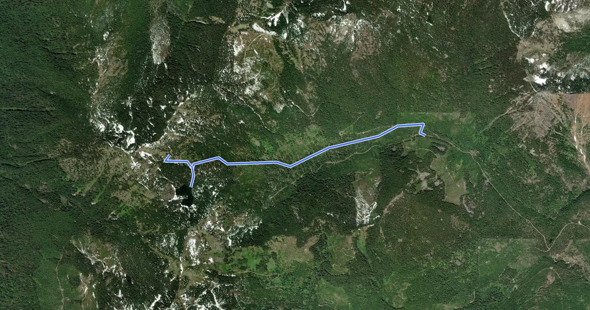 Маршрут Thorp Creek Trail на спутниковом снимке