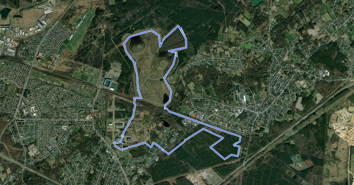 Маршрут Thorpark - De Kolonie Rode driehoek на спутниковом снимке