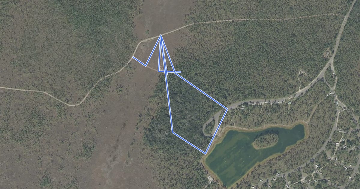 Маршрут Three In One Hiking Trail на спутниковом снимке