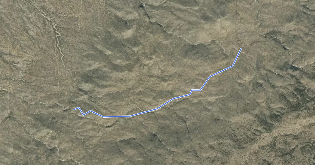 Маршрут Three Tank Trail на спутниковом снимке