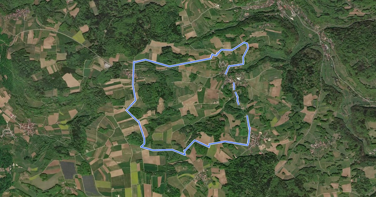 Маршрут Thuisbrunn Rundweg "Rund um Thuisbrunn" на спутниковом снимке