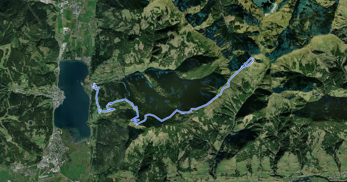 Маршрут Thumersbach - Hundstein на спутниковом снимке