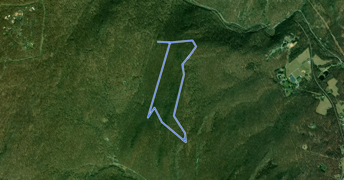 Маршрут Thurmont Vista Loop Trail на спутниковом снимке