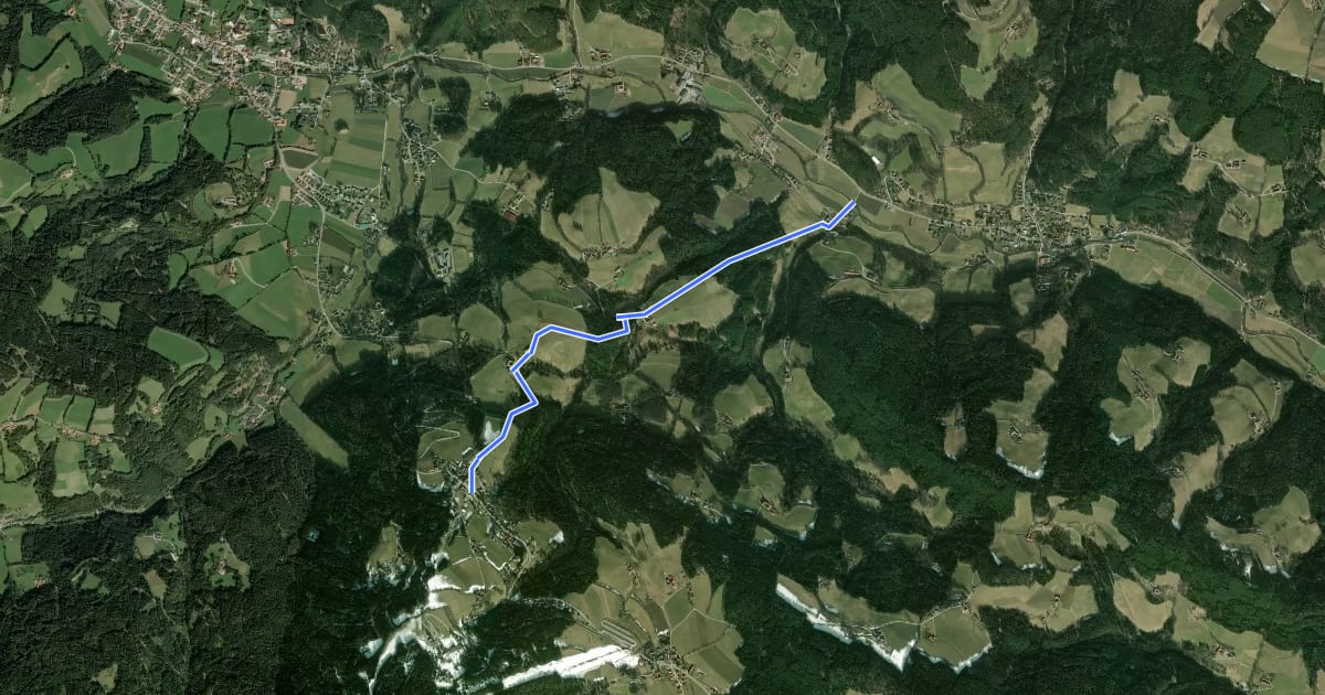 Маршрут Thurnhof - Geieregg/Sellhof - Wieden - St. Corona на спутниковом снимке
