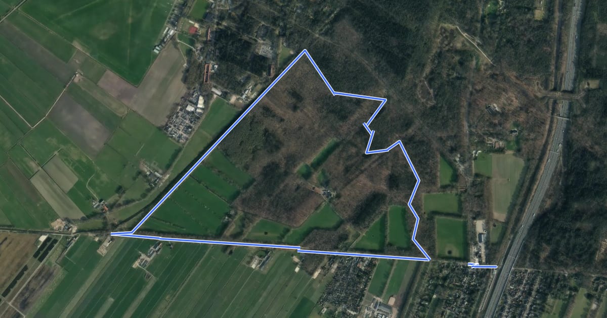 Маршрут Tienhovense Kanaalroute на спутниковом снимке