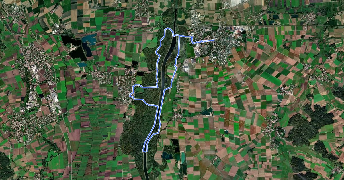 Маршрут Tillyweg на спутниковом снимке