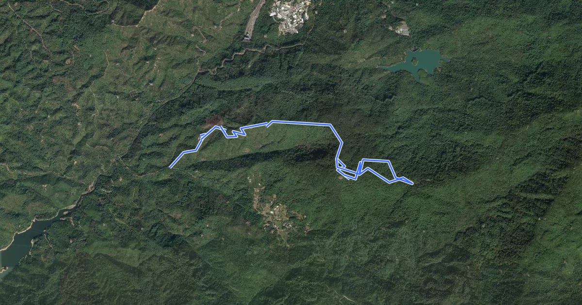 Маршрут Tin Fu Tsai North Section на спутниковом снимке
