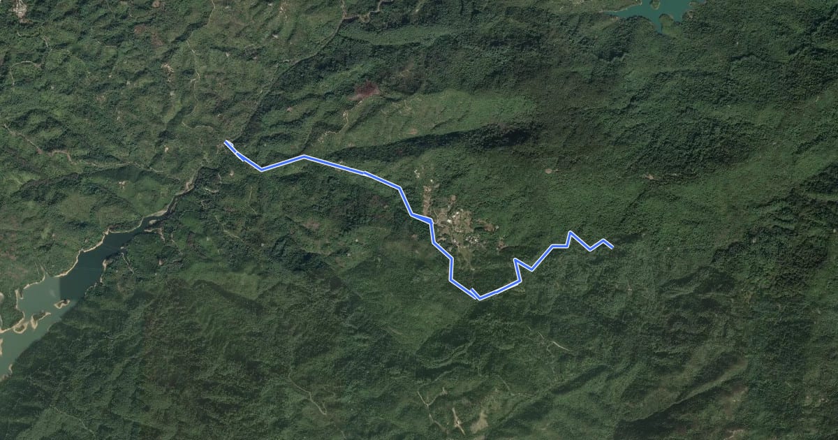 Маршрут Tin Fu Tsai Section на спутниковом снимке