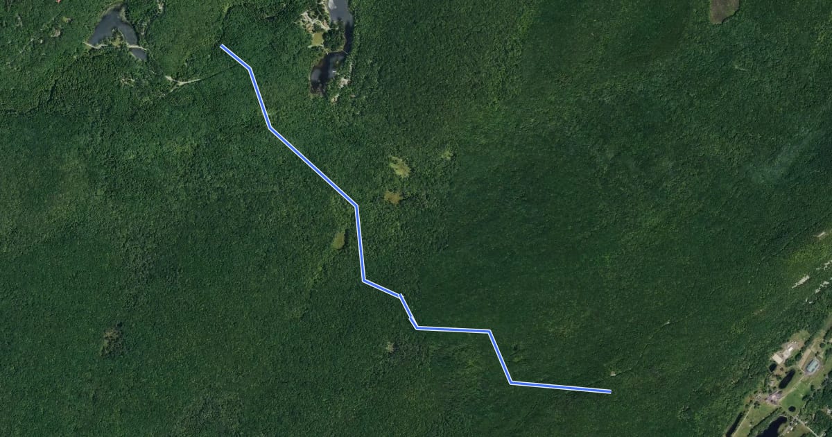 Маршрут Tinsley Trail на спутниковом снимке