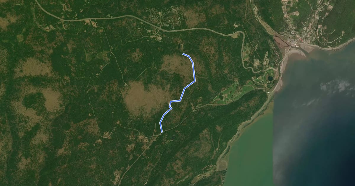 Маршрут Tippen Lot North Trail на спутниковом снимке