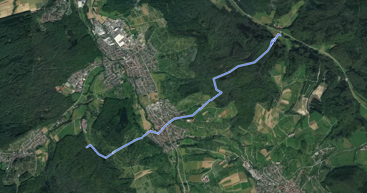 Маршрут Tischardt - Tiefenbachtal-Sonnenhof на спутниковом снимке
